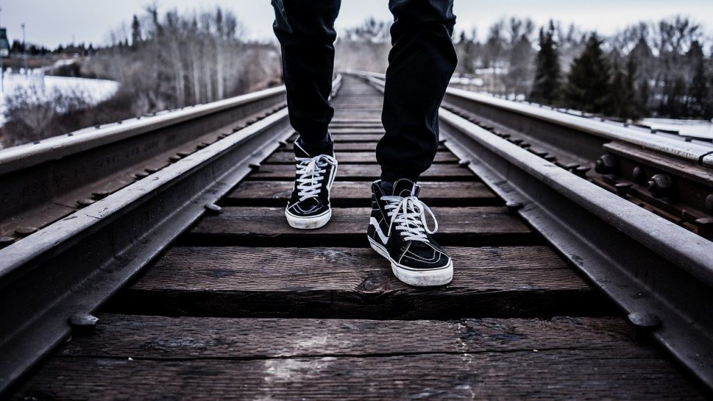 shoes, walking, railroad tracks-1245920.jpg